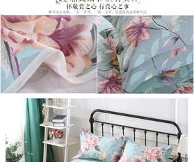 锦蚕繁花似锦全棉老粗布冰爽寝具组